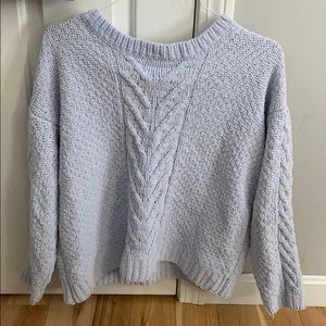 Purple slightly worn chunky sweater!